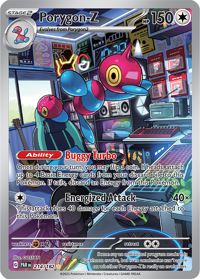Porygon-Z 214/182 SV Paradox Rift Full Art Illustration Rare