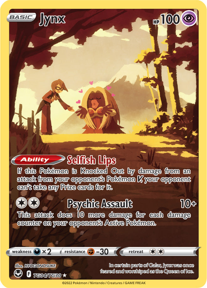 Jynx TG04/TG30 SWSH Silver Tempest Trainer Gallery Full Art Holo Pokem –  Kawaii Collector