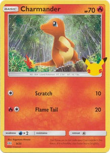 Charmander 9/25 McDonalds 25th Anniversary Promo Pokemon Card TCG Near Mint