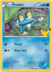 Froakie 22/25 McDonalds 25th Anniversary Promo Pokemon Card TCG Near Mint