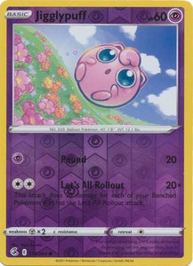 Jigglypuff 110/264 SWSH Fusion Strike Reverse Holo Common Pokemon Card TCG Near Mint