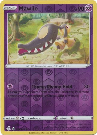 Mawile 119/264 SWSH Fusion Strike Reverse Holo Common Pokemon Card TCG Near Mint