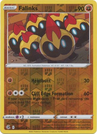 Falinks 154/264 SWSH Fusion Strike Reverse Holo Uncommon Pokemon Card TCG Near Mint 