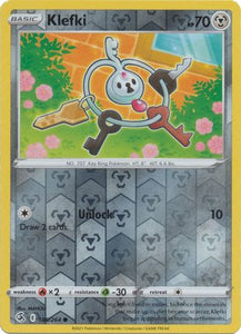 Klefki 186/264 SWSH Fusion Strike Reverse Holo Common Pokemon Card TCG Near Mint