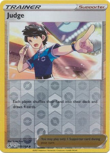 Judge 235/264 SWSH Fusion Strike Reverse Holo Uncommon Pokemon Card TCG