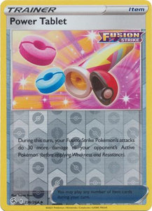 Power Tablet 236/264 SWSH Fusion Strike Reverse Holo Uncommon Pokemon Card TCG