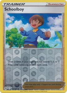 Schoolboy 238/264 SWSH Fusion Strike Reverse Holo Uncommon Pokemon Card TCG