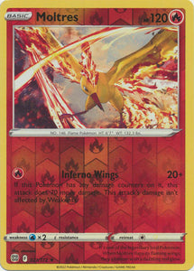 Moltres 21/172 SWSH Brilliant Stars Reverse Holo Rare Pokemon Card TCG Near Mint