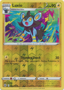 Luxio 50/172 SWSH Brilliant Stars Reverse Holo Uncommon Pokemon Card TCG Near Mint