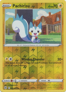 Pachirisu 52/172 SWSH Brilliant Stars Reverse Holo Uncommon Pokemon Card TCG Near Mint 