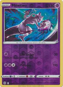 Mewtwo 56/172 SWSH Brilliant Stars Reverse Holo Rare Pokemon Card TCG Near Mint