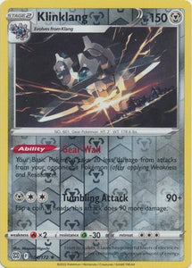 Klinklang 104/172 SWSH Brilliant Stars Reverse Holo Rare Pokemon Card TCG Near Mint