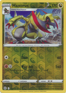 Haxorus 112/172 SWSH Brilliant Stars Reverse Holo Rare Pokemon Card TCG Near Mint