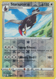 Staraptor 119/172 SWSH Brilliant Stars Reverse Holo Rare Pokemon Card TCG Near Mint