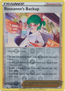 Roseanne's Backup 148/172 SWSH Brilliant Stars Reverse Holo Uncommon Pokemon Card TCG Near Mint