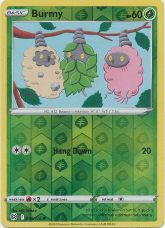 Burmy 9/172 SWSH Brilliant Stars Reverse Holo Common Pokemon Card TCG Near Mint
