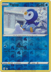 Piplup 35/172 SWSH Brilliant Stars Reverse Holo Common Pokemon Card TCG Near Mint