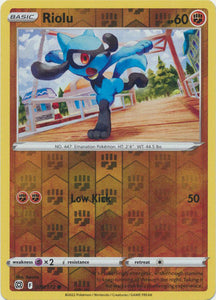 Riolu 78/172 SWSH Brilliant Stars Reverse Holo Common Pokemon Card TCG Near Mint