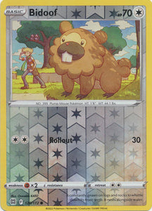 Bidoof 120/172 SWSH Brilliant Stars Reverse Holo Common Pokemon Card TCG Near Mint