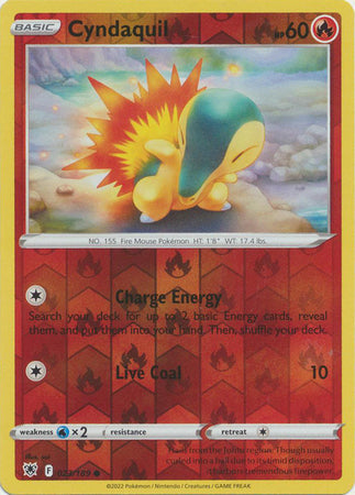 Cyndaquil 23/189 SWSH Astral Radiance Reverse Holo Common Pokemon Card TCG Near Mint