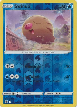 Swinub 31/189 SWSH Astral Radiance Reverse Holo Common Pokemon Card TCG Near Mint