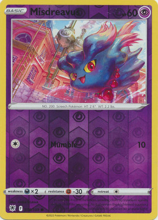 Misdreavus 58/189 SWSH Astral Radiance Reverse Holo Common Pokemon Card TCG Near Mint