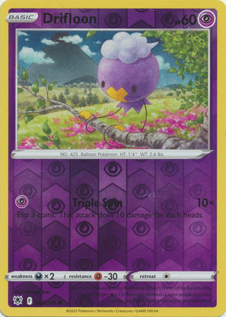 Drifloon 63/189 SWSH Astral Radiance Reverse Holo Common Pokemon Card TCG Near Mint