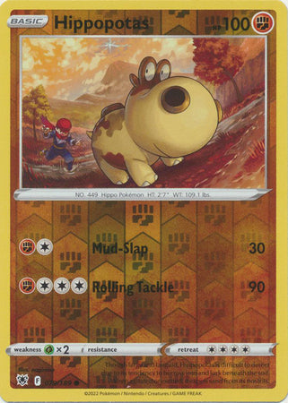 Hippopotas 79/189 SWSH Astral Radiance Reverse Holo Common Pokemon Card TCG Near Mint