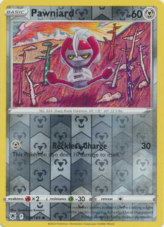 Pawniard 115/189 SWSH Astral Radiance Reverse Holo Common Pokemon Card TCG Near Mint