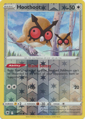 Hoothoot 120/189 SWSH Astral Radiance Reverse Holo Common Pokemon Card TCG Near Mint