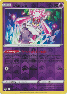 Diancie 68/189 SWSH Astral Radiance Reverse Holo Rare Pokemon Card TCG Near Mint