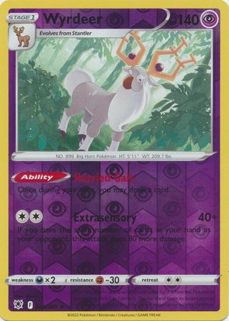 Wyrdeer 69/189 SWSH Astral Radiance Reverse Holo Rare Pokemon Card TCG Near Mint