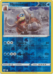 Mamoswine 33/189 SWSH Astral Radiance Reverse Holo Rare Pokemon Card TCG Near Mint