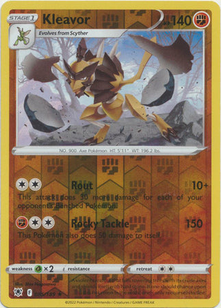 Kleavor 85/189 SWSH Astral Radiance Reverse Holo Rare Pokemon Card TCG Near Mint