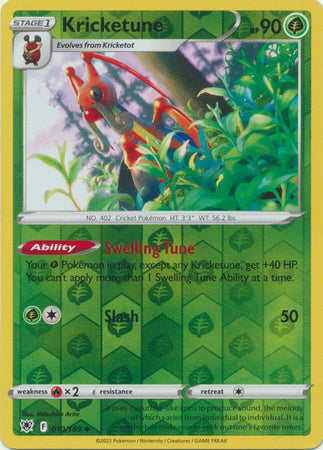 Kricketune 10/189 SWSH Astral Radiance Reverse Holo Uncommon Pokemon Card TCG Near Mint 