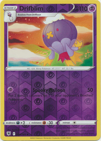 Drifblim 64/189 SWSH Astral Radiance Reverse Holo Uncommon Pokemon Card TCG Near Mint 