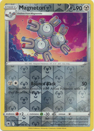 Magneton 106/189 SWSH Astral Radiance Reverse Holo Uncommon Pokemon Card TCG Near Mint 