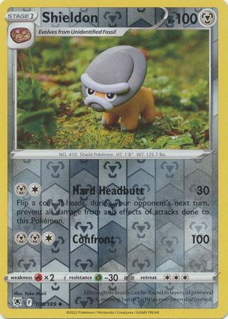 Shieldon 109/189 SWSH Astral Radiance Reverse Holo Uncommon Pokemon Card TCG Near Mint 