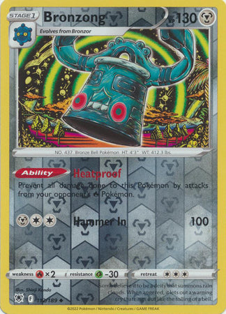 Bronzong 112/189 SWSH Astral Radiance Reverse Holo Uncommon Pokemon Card TCG Near Mint 