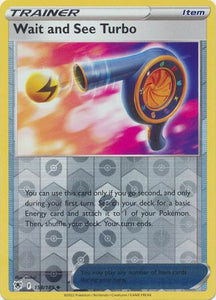 Wait and See Turbo 158/189 SWSH Astral Radiance Reverse Holo Uncommon Trainer Pokemon Card TCG Near Mint