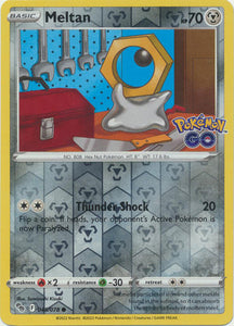 Meltan 45/78 SWSH Pokemon GO Reverse Holo Common Pokemon Card TCG Near Mint