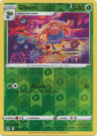 Gloom 2/196 SWSH Lost Origin Reverse Holo Uncommon Pokemon Card TCG Near Mint 