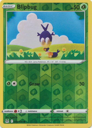 Blipbug 18/196 SWSH Lost Origin Reverse Holo Common Pokemon Card TCG Near Mint