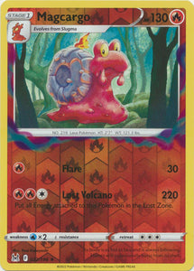 Magcargo 22/196 SWSH Lost Origin Reverse Holo Rare Pokemon Card TCG Near Mint