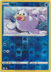 Seel 33/196 SWSH Lost Origin Reverse Holo Common Pokemon Card TCG Near Mint