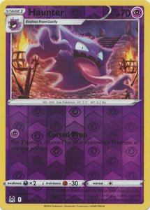 Haunter 65/196 SWSH Lost Origin Reverse Holo Uncommon Pokemon Card TCG Near Mint 