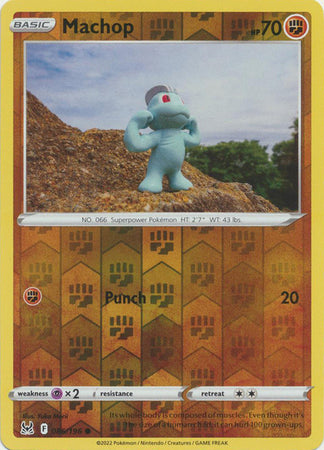 Machop 86/196 SWSH Lost Origin Reverse Holo Common Pokemon Card TCG Near Mint