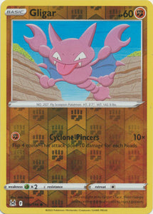 Gligar 95/196 SWSH Lost Origin Reverse Holo Common Pokemon Card TCG Near Mint