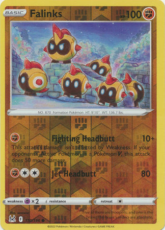 Falinks 110/196 SWSH Lost Origin Reverse Holo Common Pokemon Card TCG Near Mint