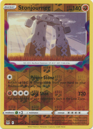 Stonjourner 111/196 SWSH Lost Origin Reverse Holo Rare Pokemon Card TCG Near Mint